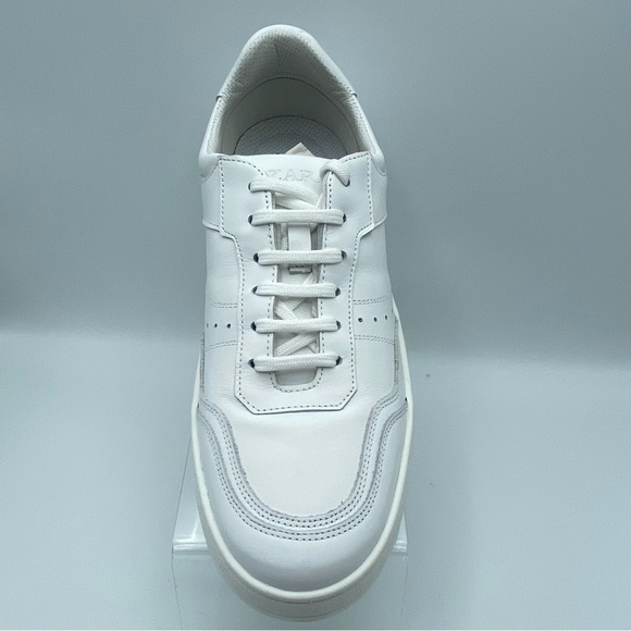 NWT. Zara Women's White Leather Uniform Sneakers. Size 11, 12, 13. - Picture 5 of 15